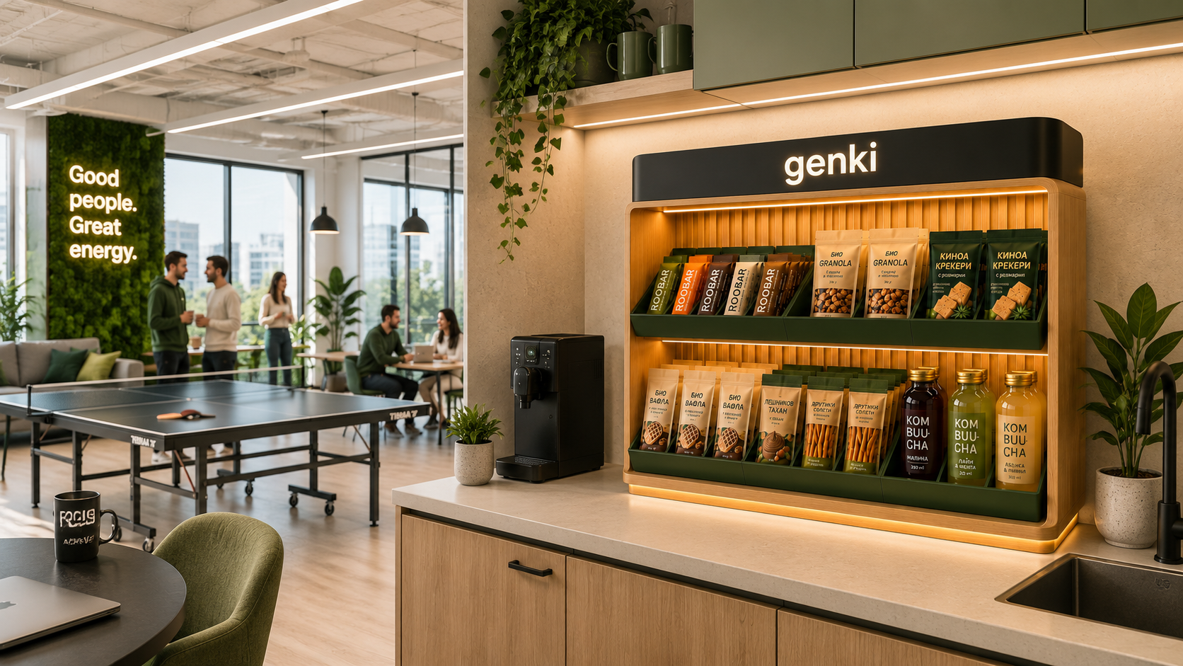 Genki Tower Dry station до зелена зона в офис